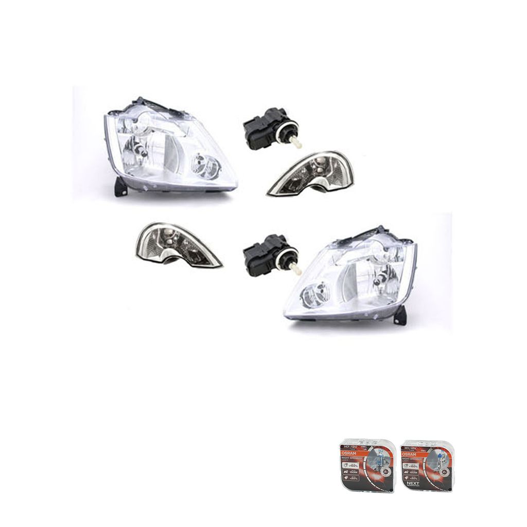 Johns, Scheinwerfer + Osram Night Breaker Laser passend für Renault Modus FP + Set Li Re 8200402521 4431359 1607972880 2605600Q0A 260564EA0A 41590...