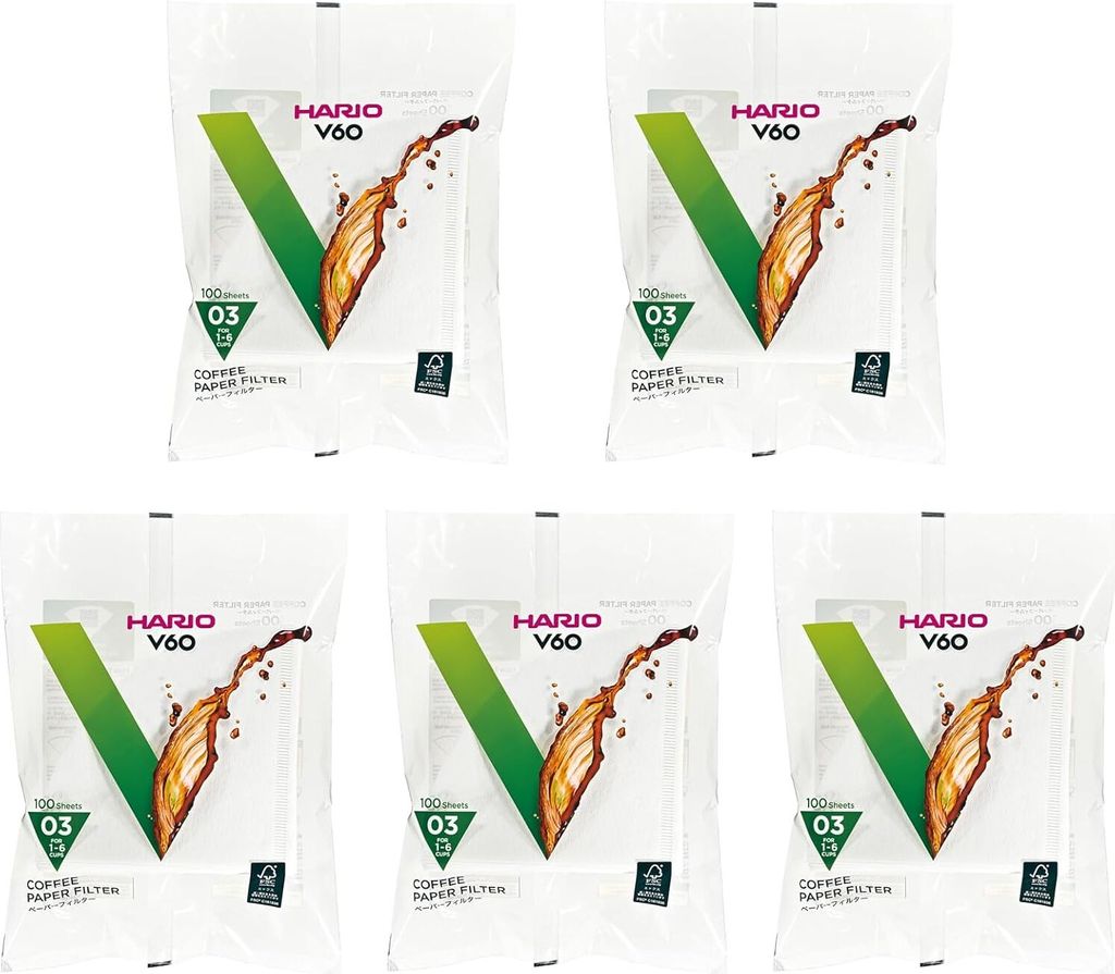 HARIO Papierkaffeefilter Gr.03 (500Stk.) VCF-03-100W