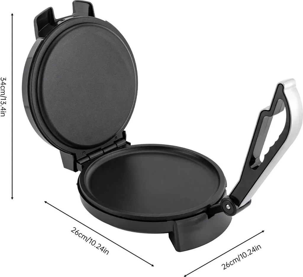Machine à Pain Plat et Roti pour Cuisine Maison Saine et Rapide Noire - 5