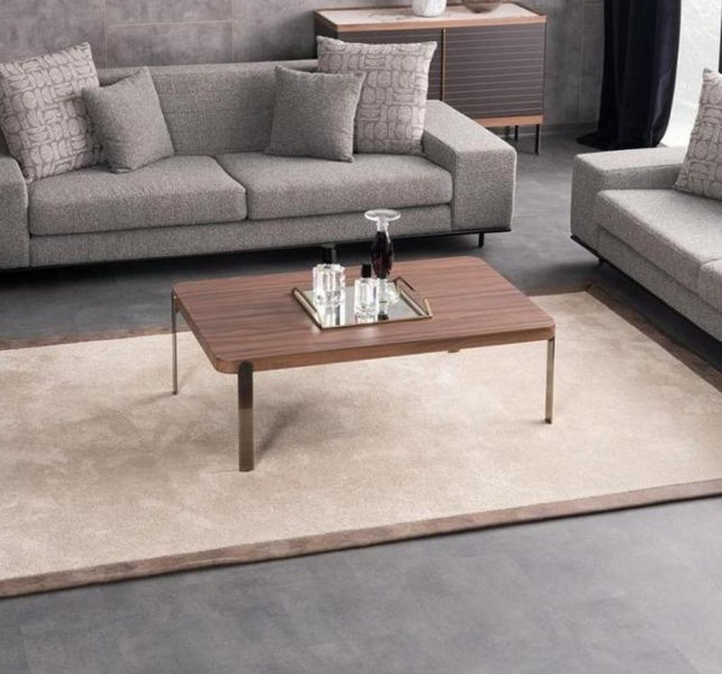Couchgarnitur 2x Sofas 3 Sitzer Sessel Couchtisch Grau Wohnzimmer Set