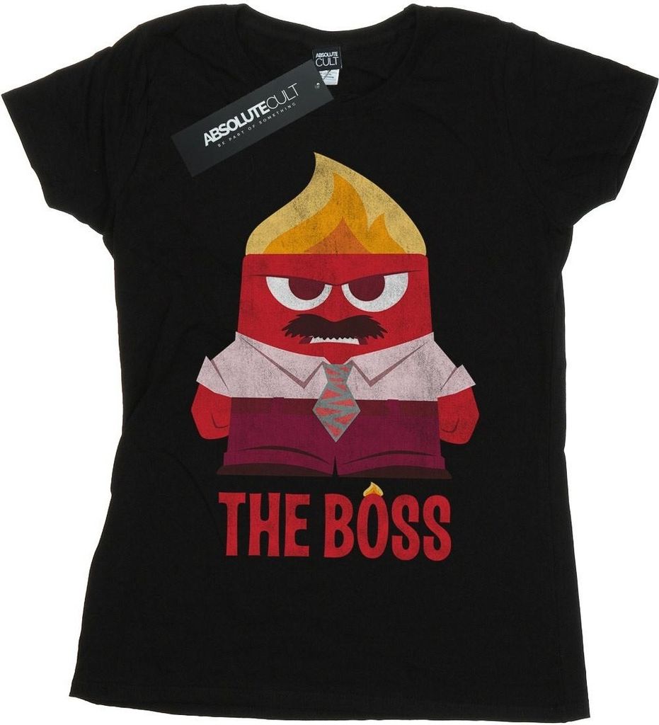 Disney - "Inside Out Anger The Boss" T-Shirt für Damen BI48874 (XL) (Schwarz)