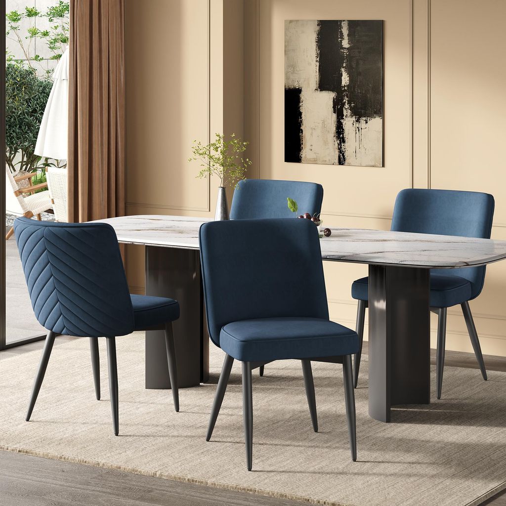 Lot de 4 chaises de salle à manger Flieks, chaises de Image du produit 