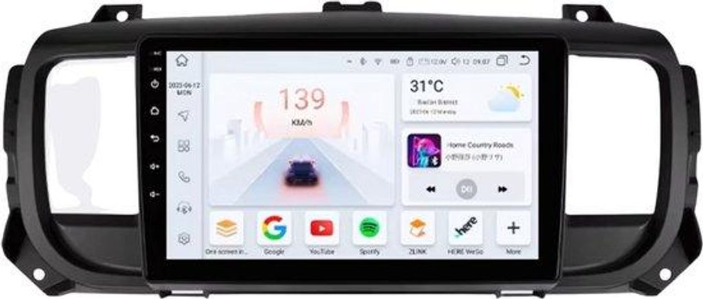 Autoradio mit Bluetooth und CarPlay für Peugeot Expert 3, Citroën Jumpy 3 und SpaceTourer (2016–2021) – Kompatibel mit Apple und Android – ...
