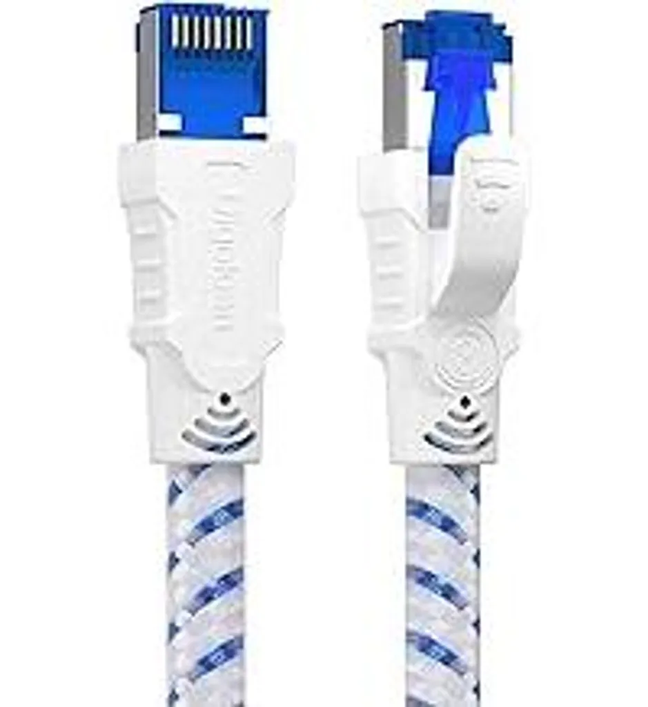 Cavo LAN Cat 8 2m 40Gbps S/FTP: Gaming Zero Lag per PS5 e Xbox - 1