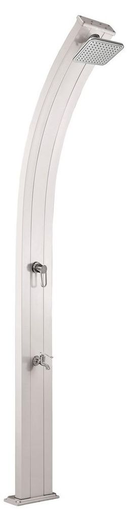 Formidra Spring Solardusche 30 Liter Gartendusche Außendusche Aluminium Silber