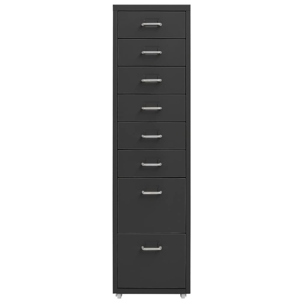 vidaXL Armoire à dossiers avec roulettes Anthracite Image du produit 