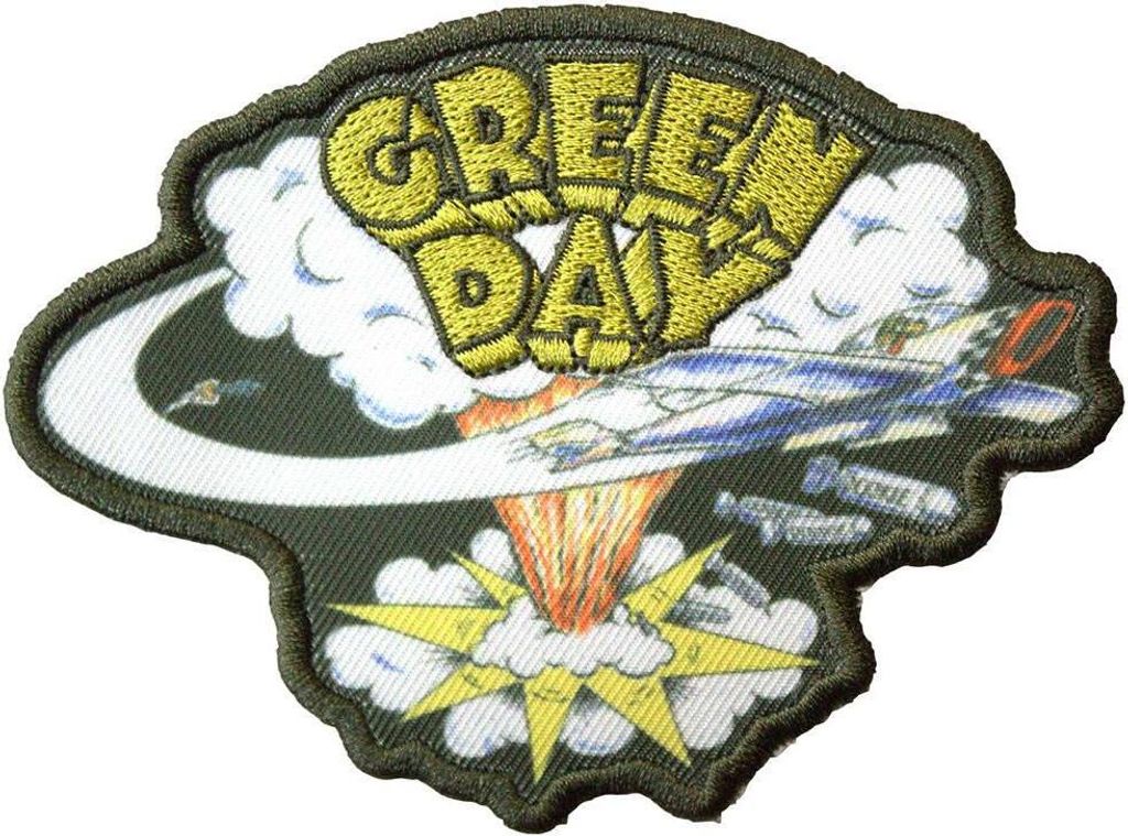 Green Day - Ausschnitt - Aufnäher zum Aufbügeln "Dookie" - Polyester RO12868 (Einheitsgröße) (Grün/Gelb)