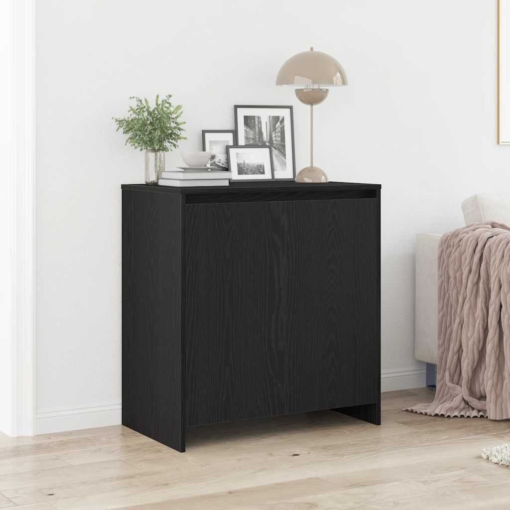 "Schlussverkauf" Sideboard 1 PC - Anrichte/Kommode - Max. Gewicht: 120 kg - Schwarze Eiche 70x41x75 cm Holzwerkstoff C6873