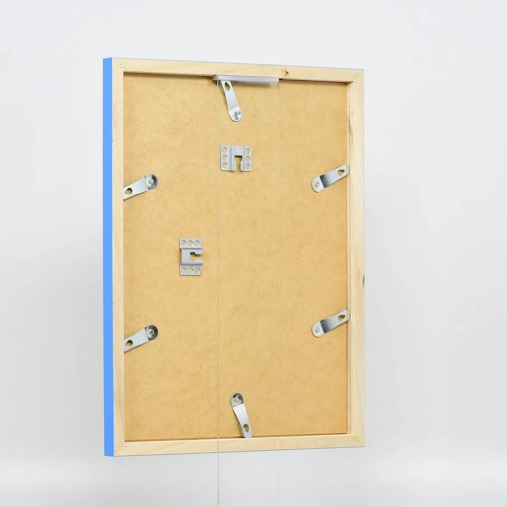 Cornice Blu 25x35 Top Cube | Legno Vero per Mostre e Poster - 17