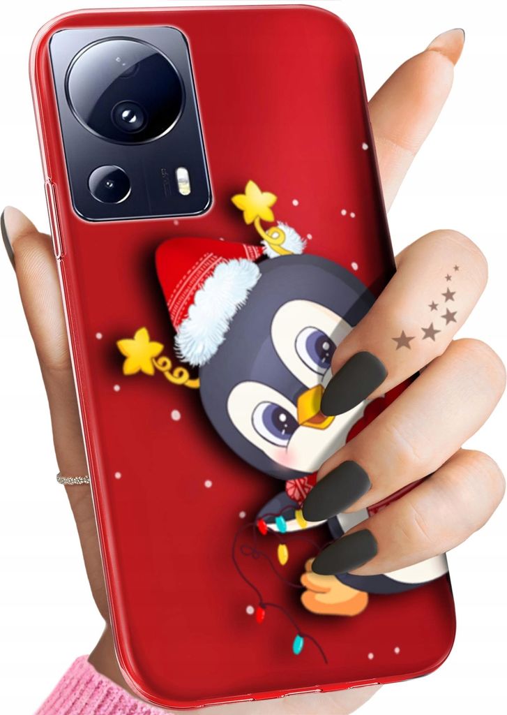 BEDRUCKTE HÜLLEN für XIAOMI 13 LITE / CIVI 2 HANDYHÜLLEN HANDY SCHUTZ HÜLLE CASE SILIKON MUSTER WEIHNACHTEN SANTA CLAUS CHRISTMAS