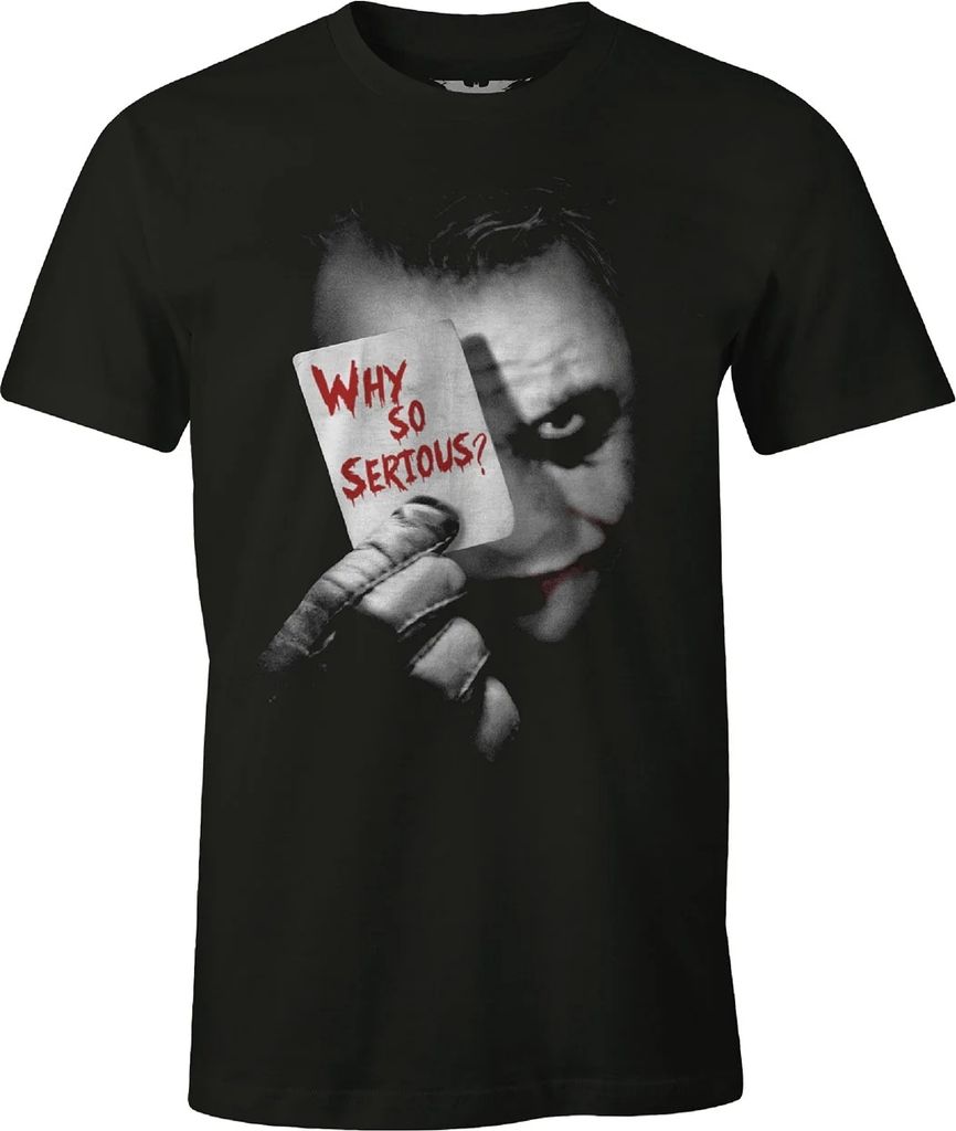 DC Comics T-Shirt XL Schwarz Joker Why so serious? Uni