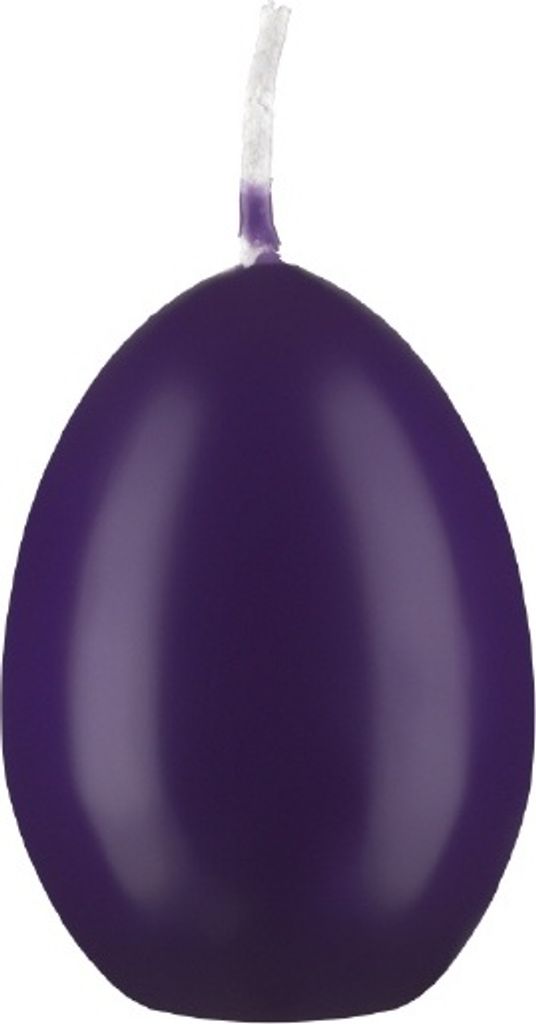 Kopschitz Kerzen Eierkerzen Violett, 60 x 45 mm, 6 Stück