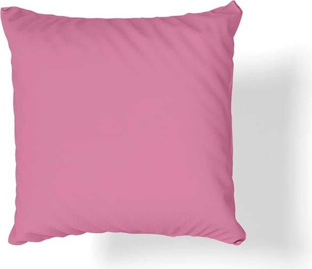 Baumwollsatin-Kissenbezug 40x40 Rosa