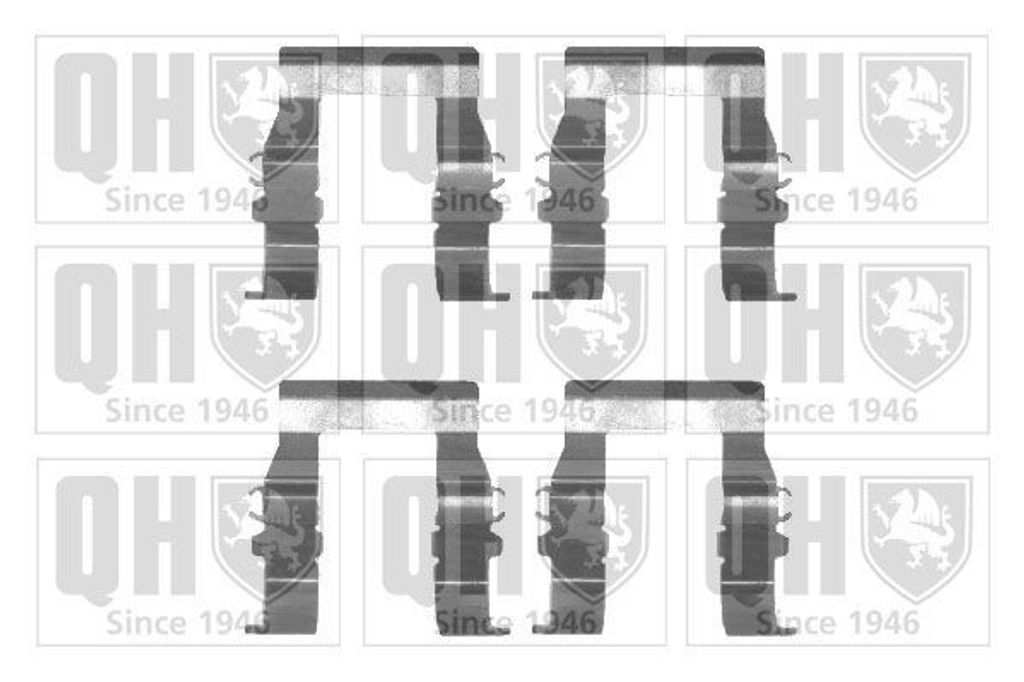QUINTON HAZELL BFK718 Zubehörsatz Scheibenbremsbelag Vorne passend für PEUGEOT 4007 (VU, VV) für CITROËN C-CROSSER (EP) für MITSUBISHI OUTLAND...