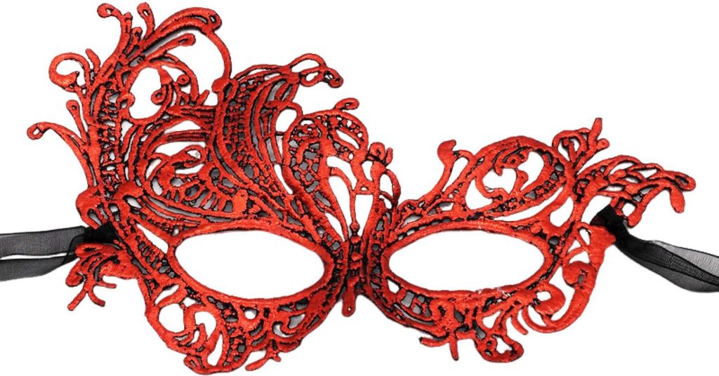 Damen Spitzenmaske, Halbgesichtsmaske, venezianische Maske, verdickte sexy Partymaske für Maskerade, Kostümparty, Abschlussball, Karneval