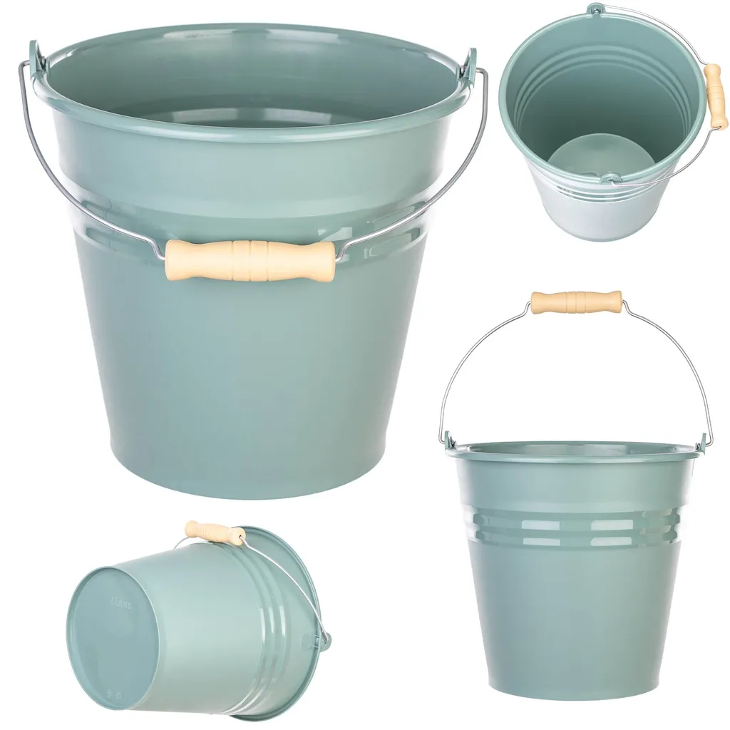 Seau plastique 7L KADAX alimentaire, solution contre la casse d'anse