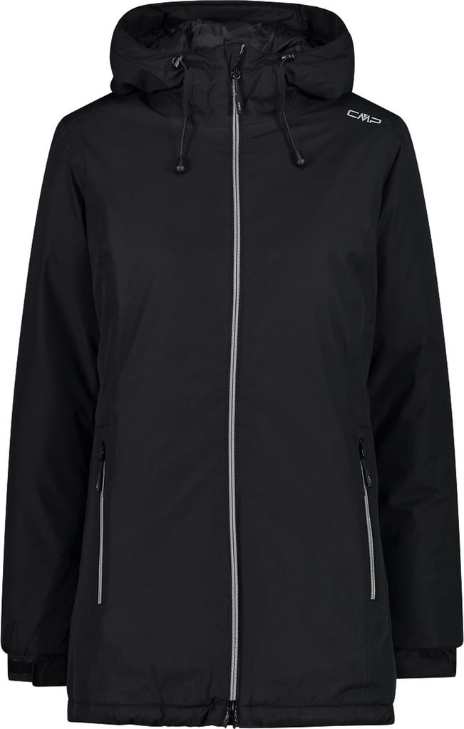 Woman Jacket Long FIX Hood nero (U901) 38