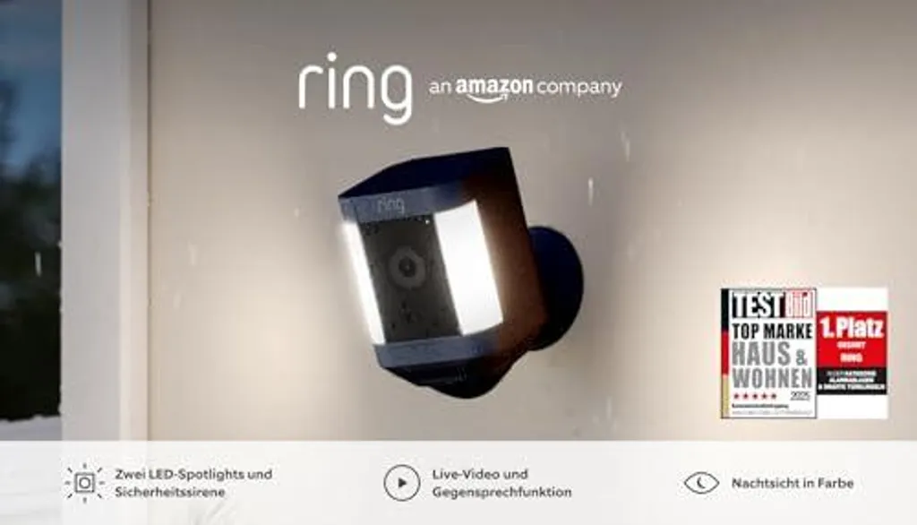 Caméra de surveillance extérieure sans fil Ring Spotlight Cam Plus - 13