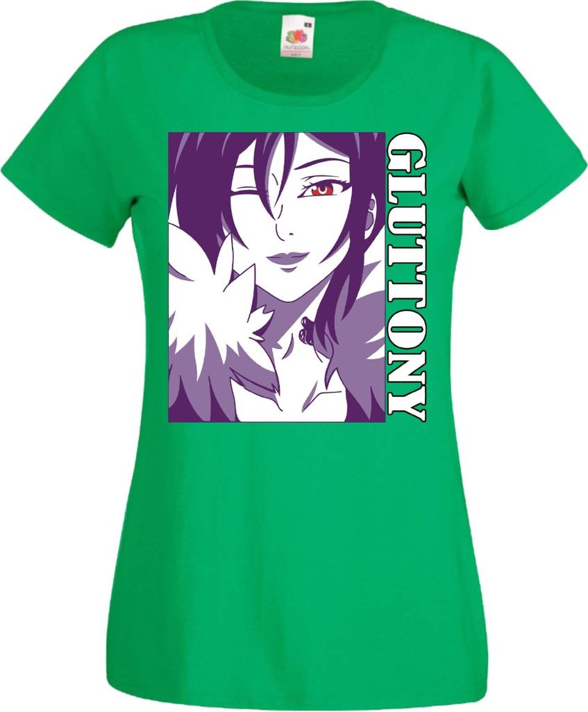 Damen T-Shirt Manga Anime The Seven Anime Deadly Manga Sins Merlin Merlin, Lady XL / Grün