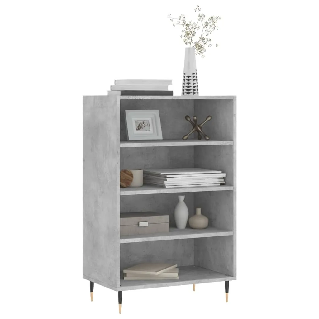 SYFAX Credenza Multiuso 57x35x90 cm Grigio Cemento | Arredo Pratico - 3