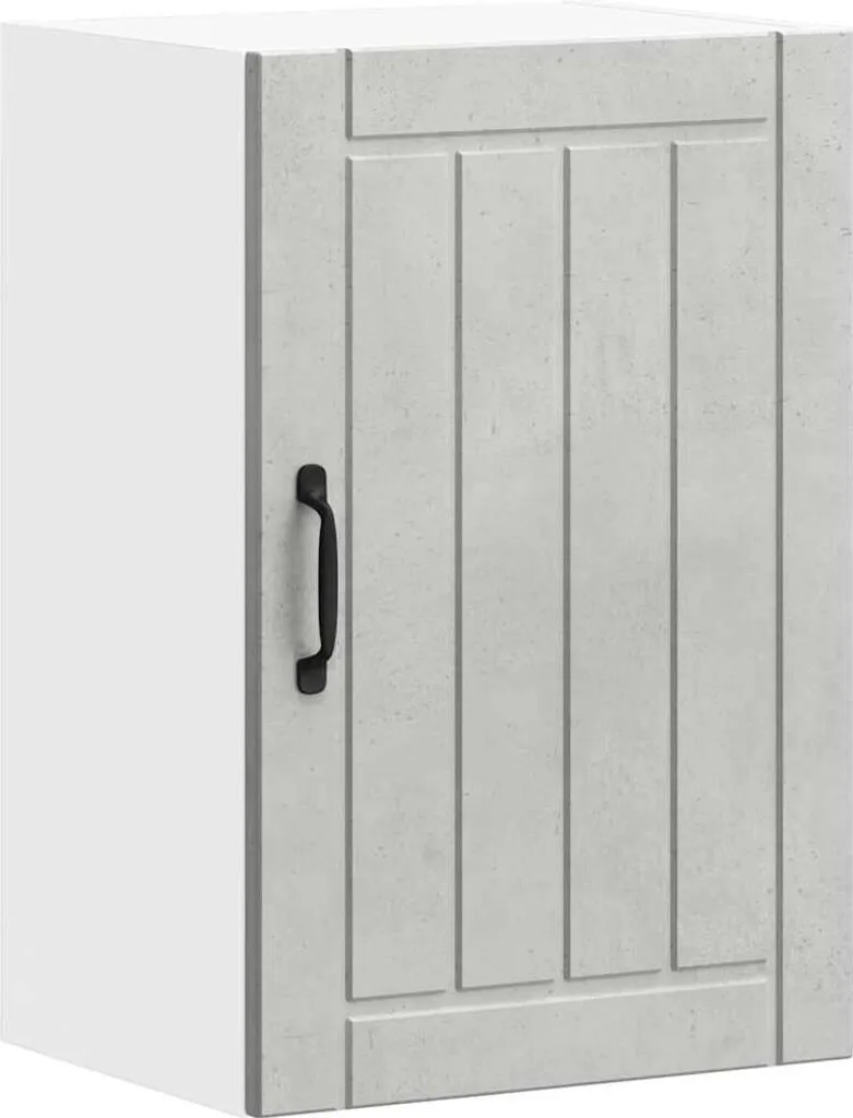 Pensile Cucina Grigio Cemento Lucca vidaXL - Mobile Salvaspazio Robusto