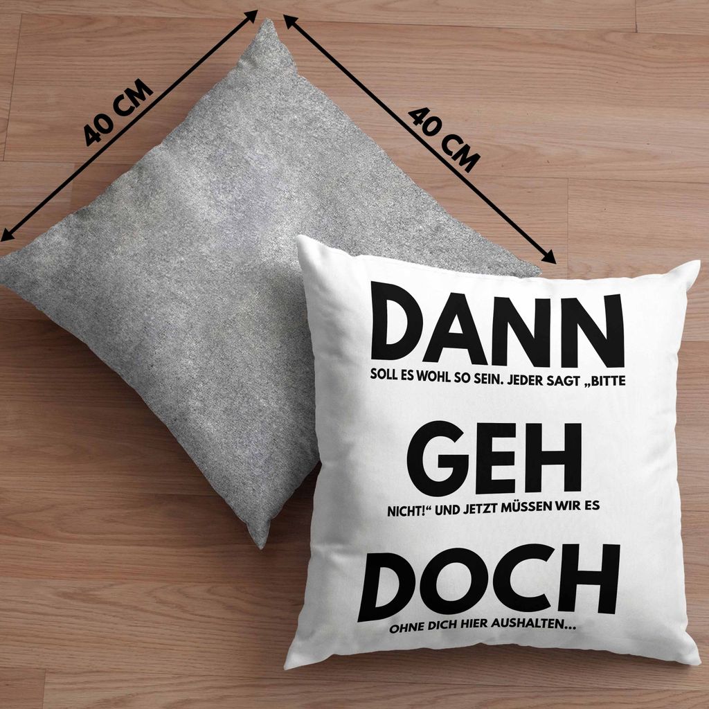 Trendation - Jobwechsel Deko-Kissen mit Füllung 40x40 Produktbild 4