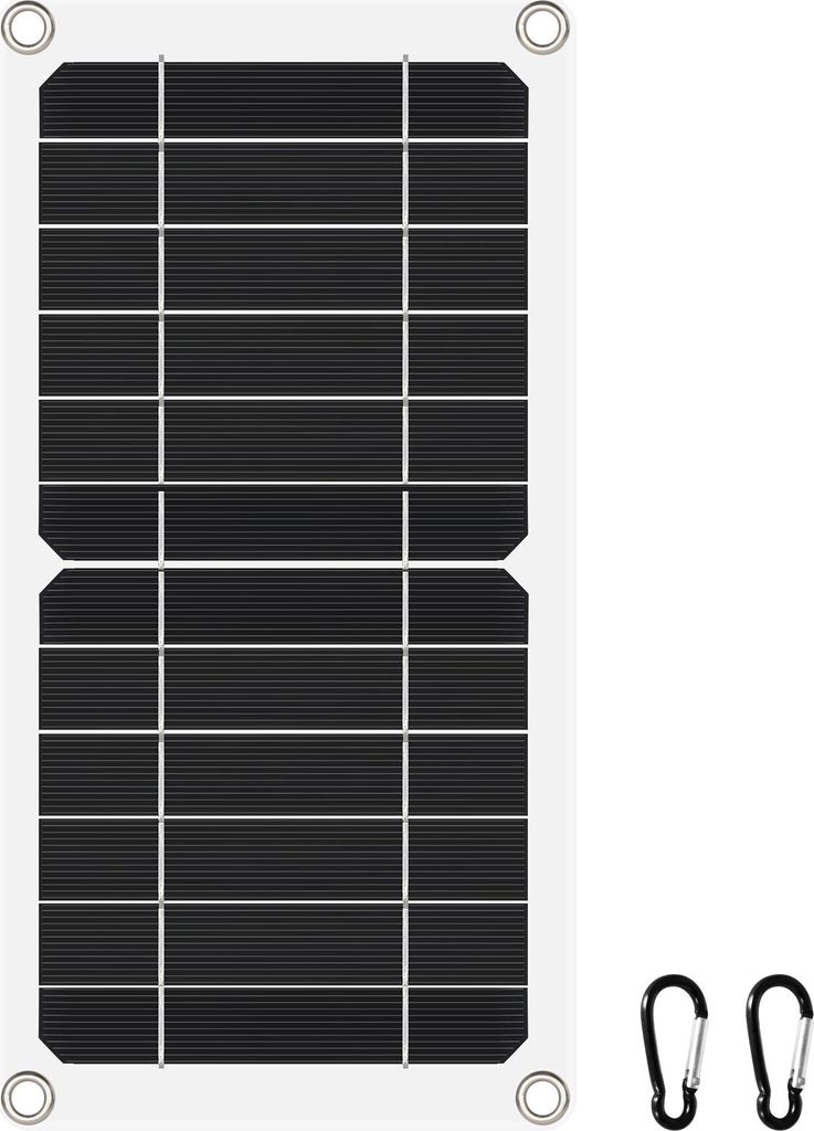 20W Tragbares Solarpanel mit 5V USB Ausgang – Monokristallines Solar-Ladegerät für Outdoor, Camping, Wandern und Notfälle