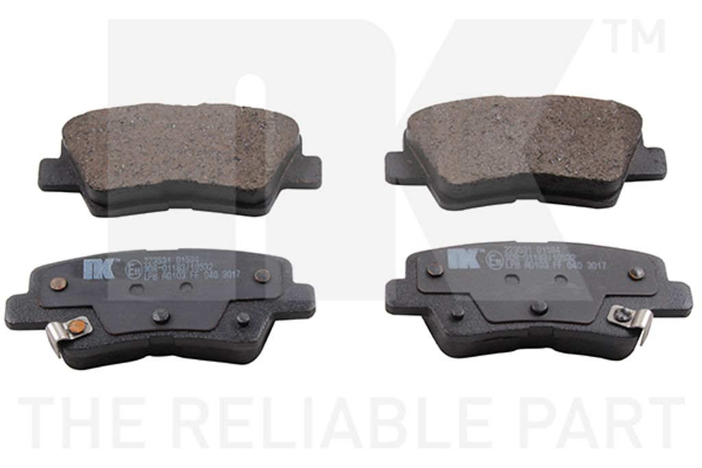 NK Bremsbeläge hinten für Hyundai Kia Ssangyong