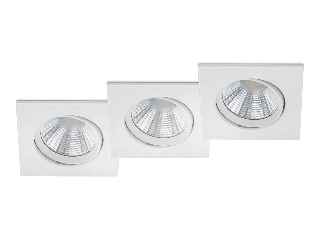 Risparmio Energetico: Set 3 Faretti LED Pamir 5,5W Bianco 8cm