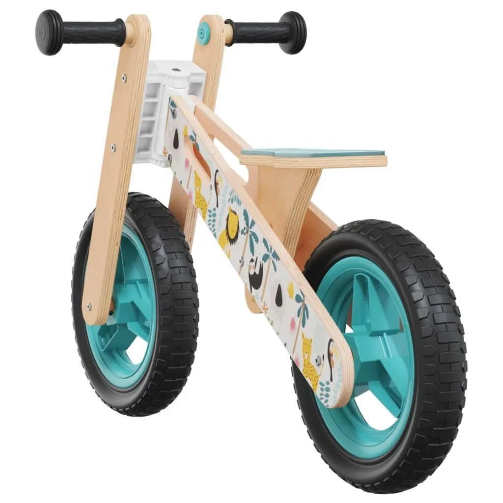 Vélo d'exercice enfant bleu imprimé ergonomique et selle ajustable