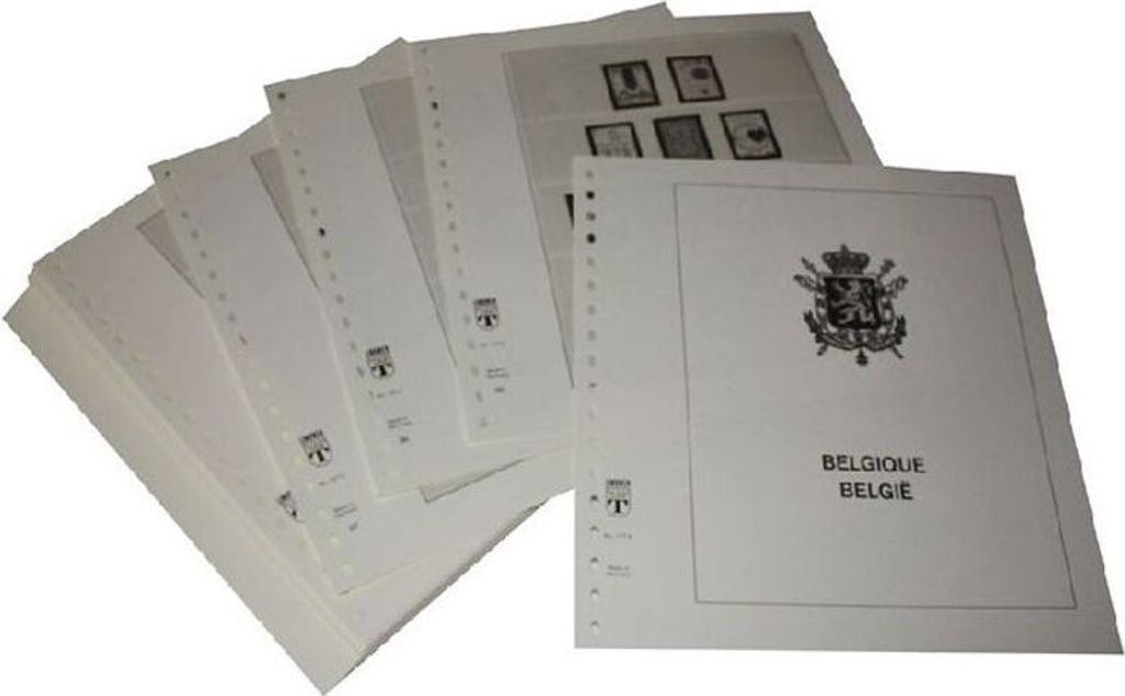 Lindner-T Vordruckblätter T127a Belgien - Jahrgang 1965 bis 1971