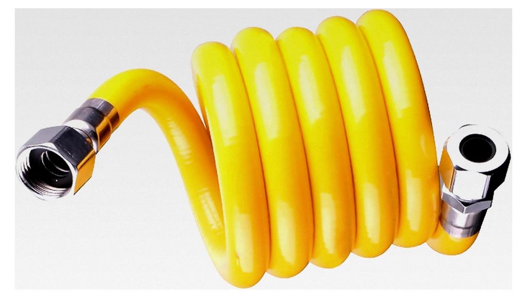 Gasschlauch, 50 cm Propangasschlauch aus 304 Edelstahl, Verlängerungsschlauch für Gasgrills, Camping, Picknicks und Grillpartys