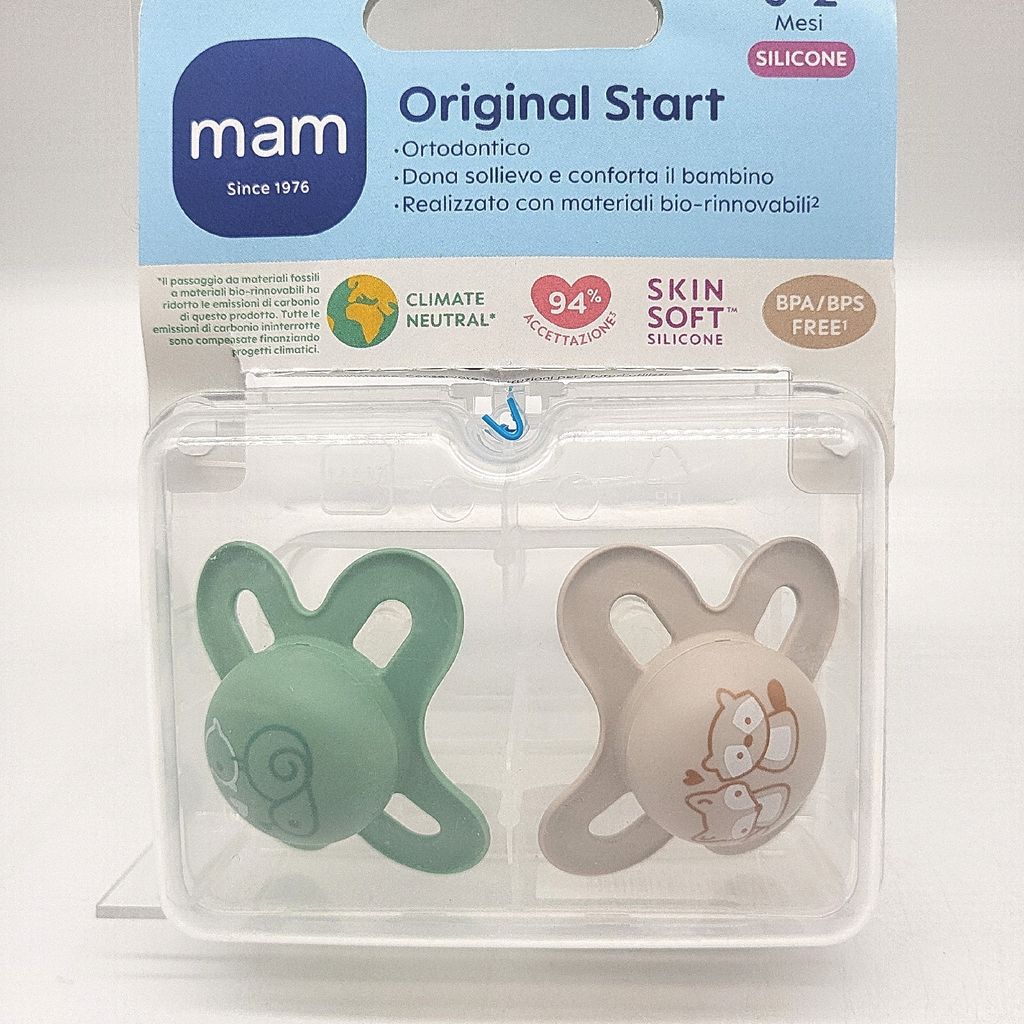 MAM Original Start Schnuller für --geborene im 2er Set Schnuller Größe 0 2
