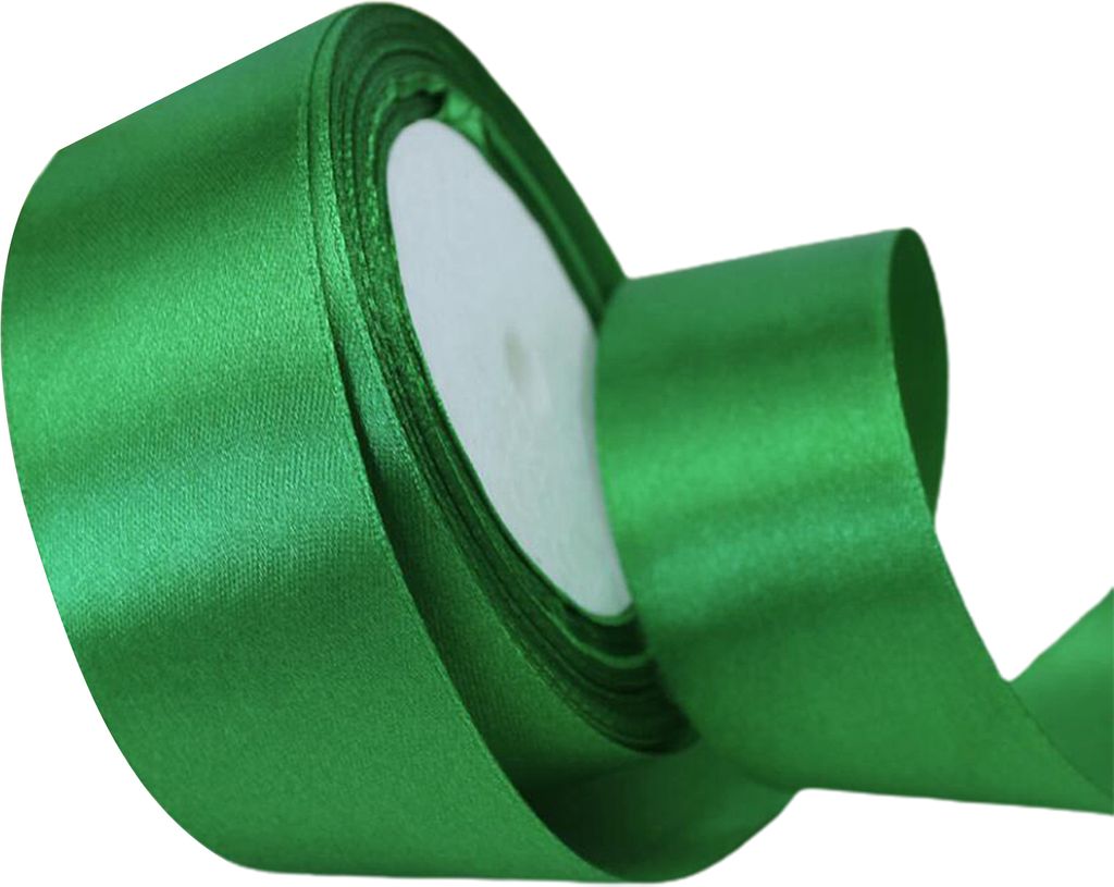 Satinband für Hochzeiten, 22 m, 4 cm breit, Rolle, zum Verpacken von Geschenken, Blumensträußen und Schleifen, Dekoration, Heimdekoration, Grasg...