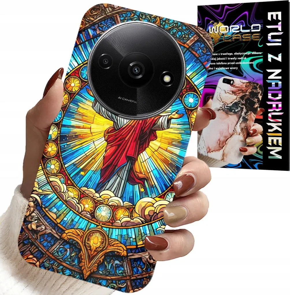 Offerta Bundle: Cover Redmi A3 Gesù Cristo + Vetro Protezione