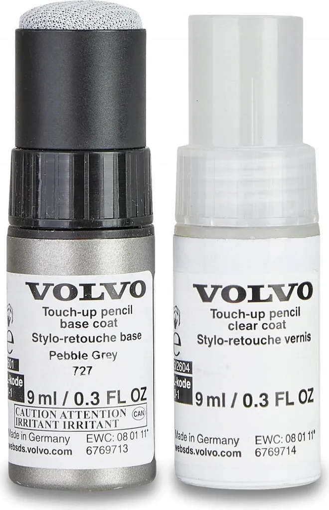Réparer Éclats Peinture Volvo Pebble Grey 727 - Produit Authentique