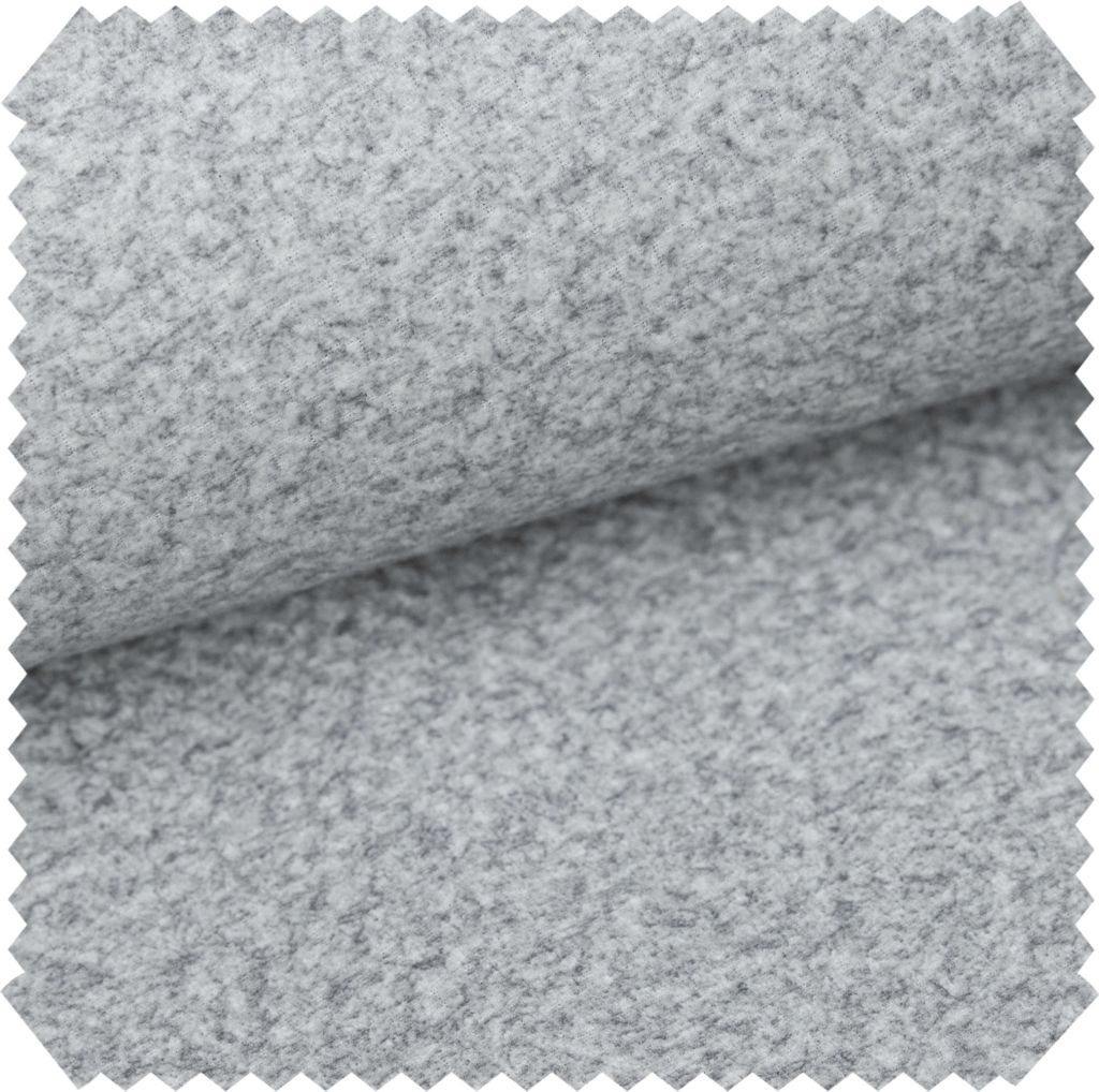 novely NASSAU - Samtweicher Polsterstoff - Möbelstoff mit Wabenstruktur - Bezugsstoff in Woll-Optik - Meterware 1lfm - Farbe: 09 Hellgrau