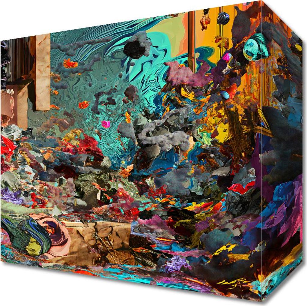 Bild 20x20cm Alles und Nichts