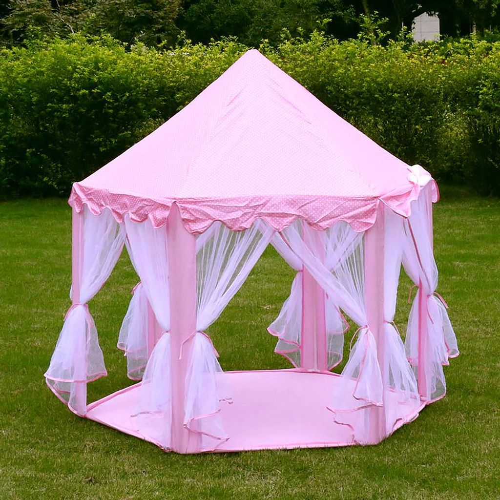 Kinderspielzelt Prinzessin Schloss Rosa, Spielhaus Indoor Produktbild 
