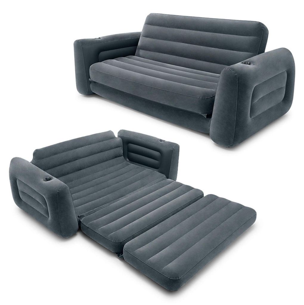 Canapé gonflable convertible en lit, grande taille, matelas Image du produit 
