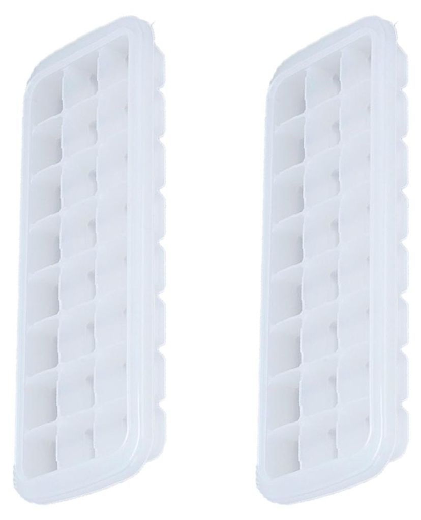 Ice Cube Tray 24-Fach, Silikon Mit Deckel, Stapelbar Für Kühlschrank