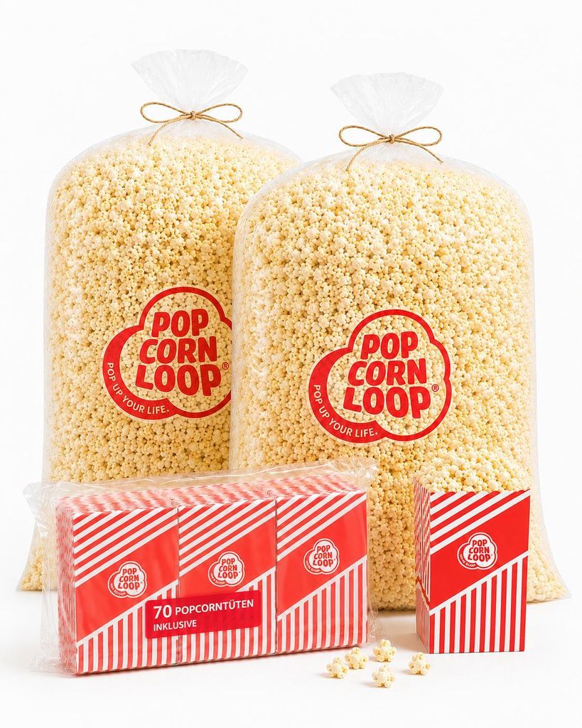 Popcorn Sack Süß 4 Kg ca. 100 liter inklusive 70 Produktbild 