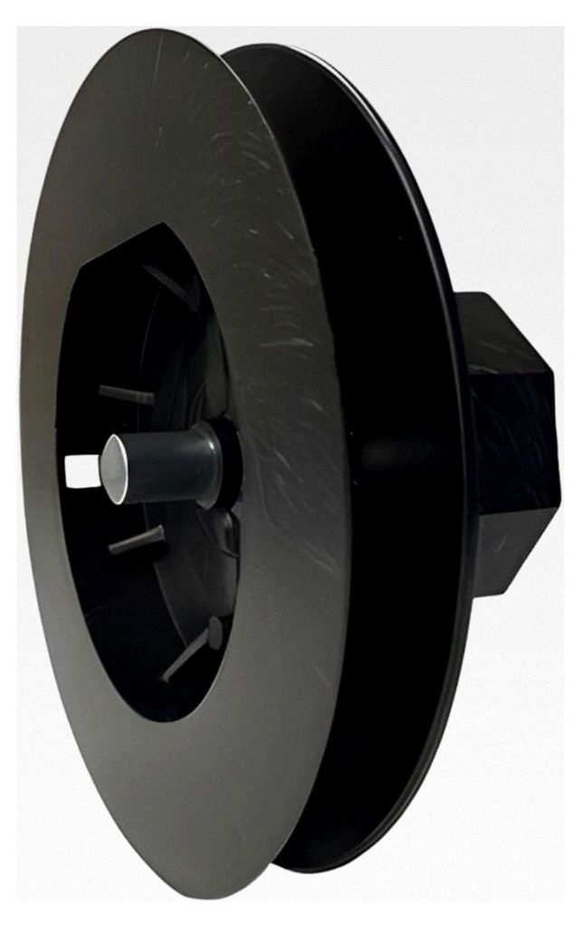Rolladengurtscheibe SW40 für Mini-Rolladengurt bis 16mm, Gurtscheibe mit 12mm Bolzen, Durchmesser 138mm - 2 Stück