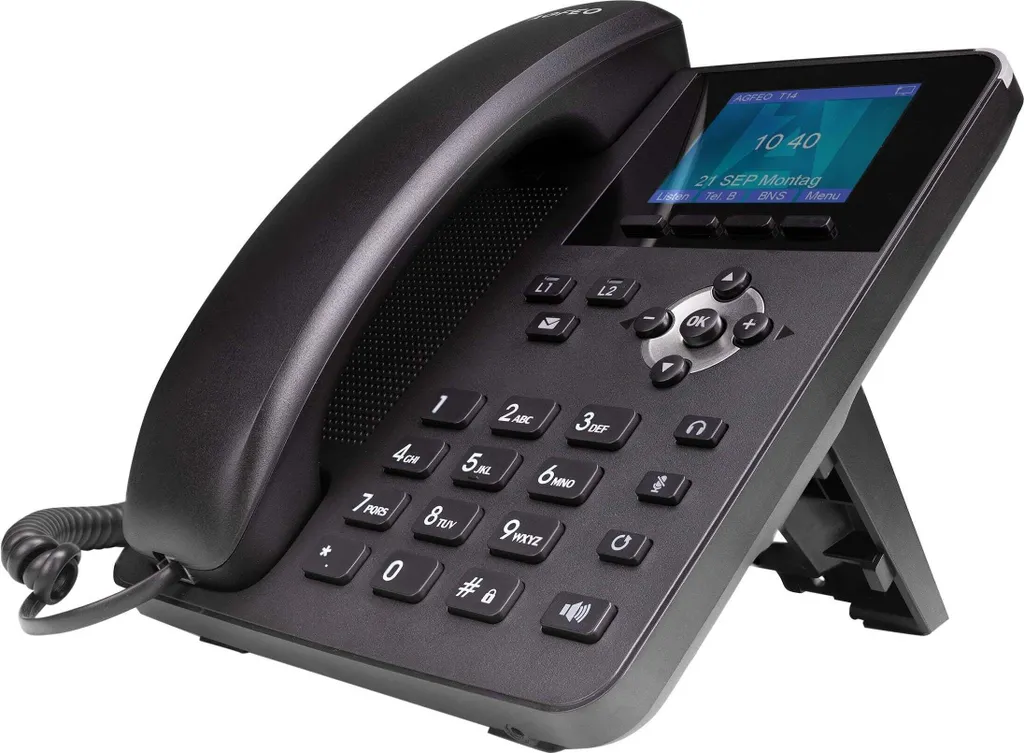 Poste Téléphonique SIP Agfeo T14 Noir - Solution Bureau et Télétravail - 2