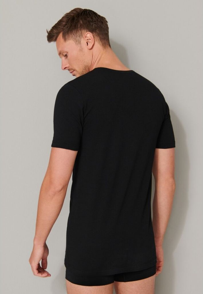 Schiesser Herren 2PACK T-shirt schwarz 5  PAK Produktbild 12
