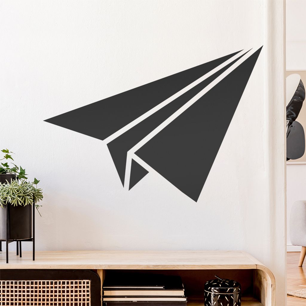 Papierfalten Papierflieger Wandtattoo Wandaufkleber Wall Sticker - Dekoration, Küche, Wohnzimmer, Schlafzimmer, Badezimmer