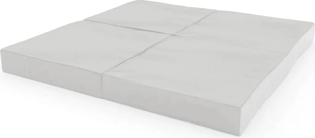 Tapis de sol souple pour fitness et gym Komet gris 100 x 100 cm