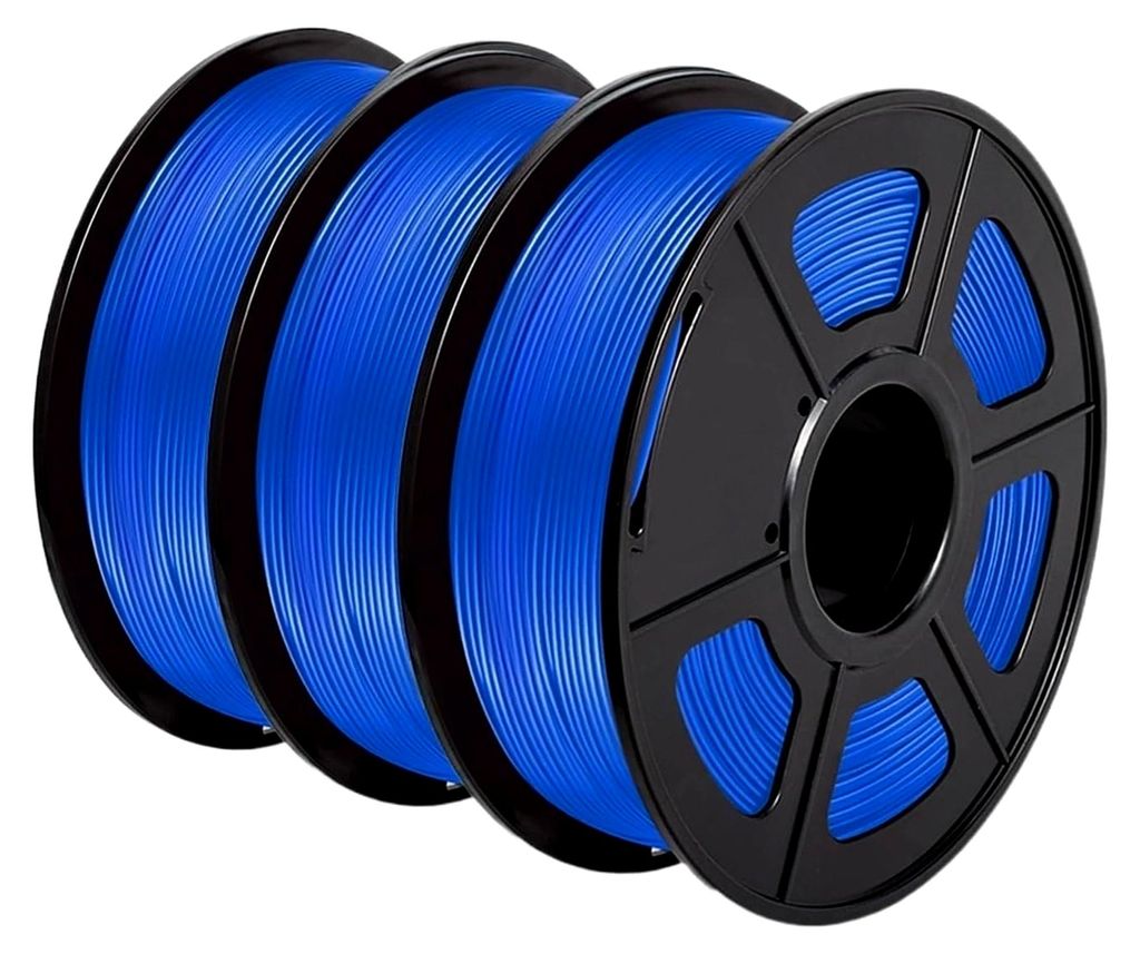 3D-Drucker-Filament PLA Plus 3 kg 3er-Pack 1,75 mm +/- 0,02 mehrfarbig