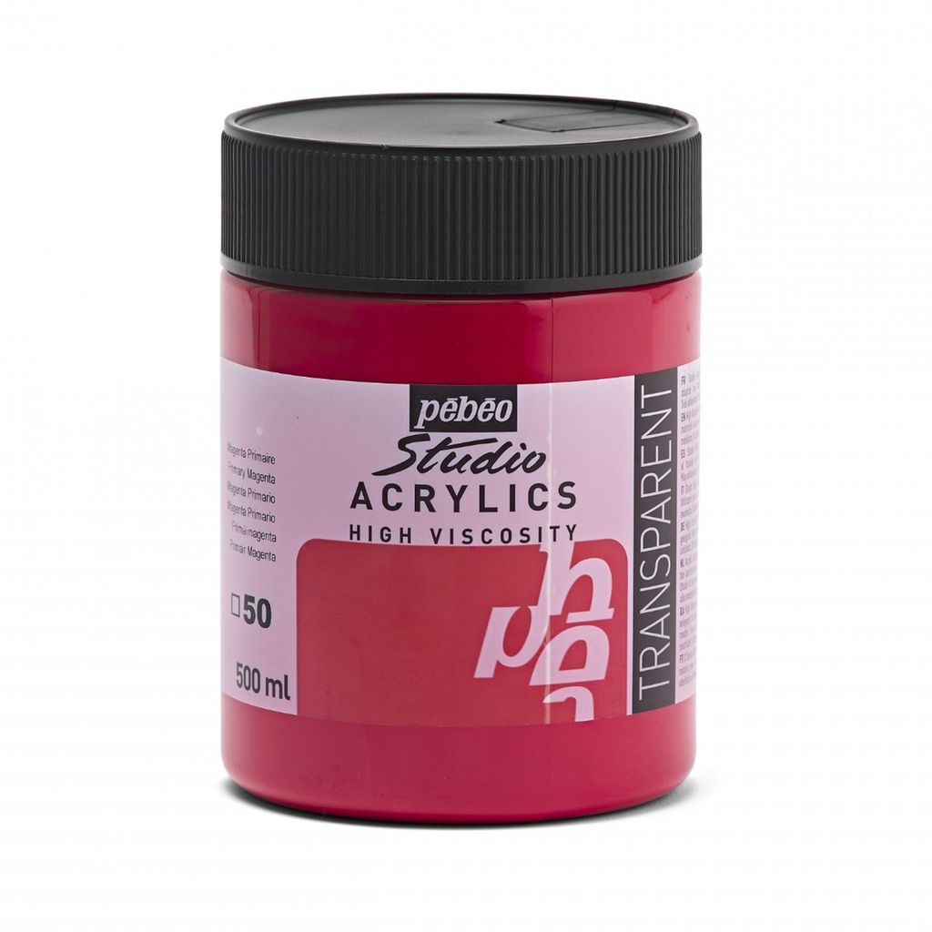 Pebeo Studio Acrilici 500 ml, Primärmagenta Immagine del prodotto 