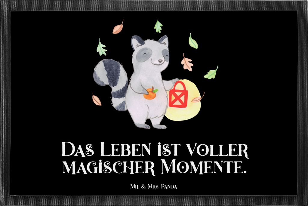 Mr. & Mrs. Panda Schmutzmatte Waschbär Laterne 40 x 60 cm - Produktbild 